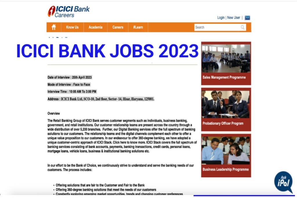 Icici Bank Recruitment