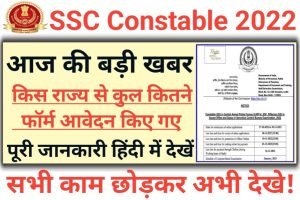 SSC Constable GD Total Form Fill Up 2022