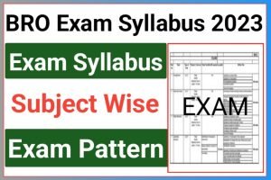 BRO Exam Syllabus 2023