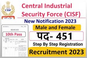 CISF Constable Driver Online From 2022