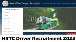 HRTC Driver Recruitment 2023