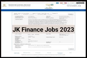 Jk Finance Job 2023 