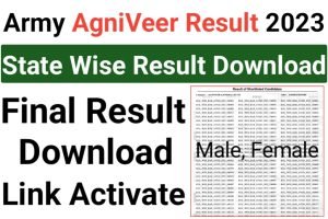 Indian Army Agniveer Result Download 2023