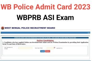 WB Police ASI Admit Card Download 2023