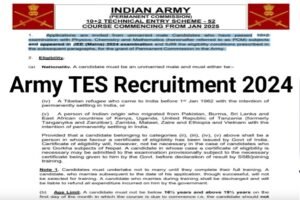 Indian Army 10+2 TES Recruitment 2024