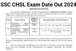 SSC CHSL Exam Notification Out 2024