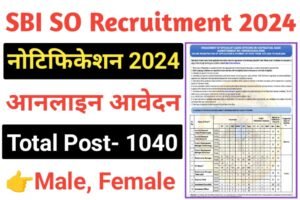 SBI SCO Online Form 2024