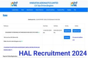 HAL Bangalore Recruitment 2024